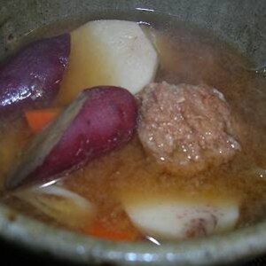 ❤冷凍肉団子ｄｅ❤味わい深いさつま汁❤